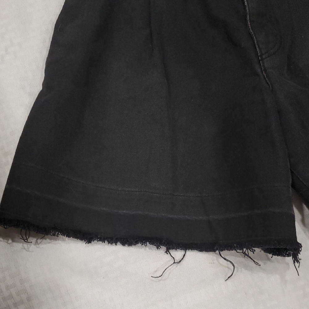 Love Moschino High Waist Black Frayed Hem Shorts - Picture 2 of 14